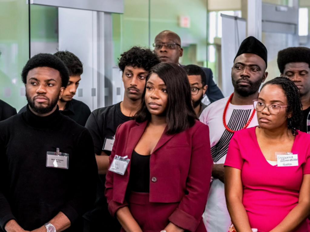 2023 Cohort taking a tour of The Bridge at the University of Toronto Scarborough - August 12th, 2023