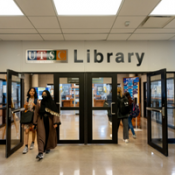 front entrance of the UTSC Library