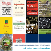 Book covers from the suggested UTSC campus curriculum review reading list
