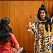 Image of participants in a presentation of Legends of Ponnivala. 