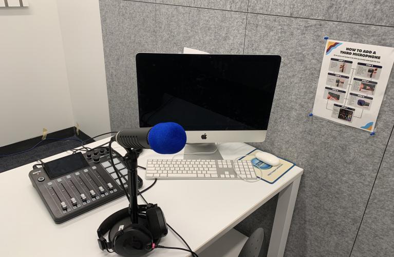 Image of Podcasting equipment