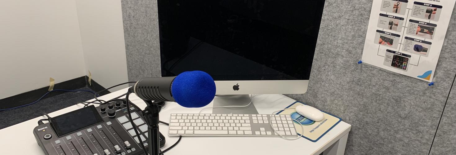 Image of Podcasting equipment