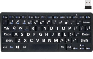 Large Print Keyboard Easy to See 78 Keys Keyboard for Elderly or Visually Impaired