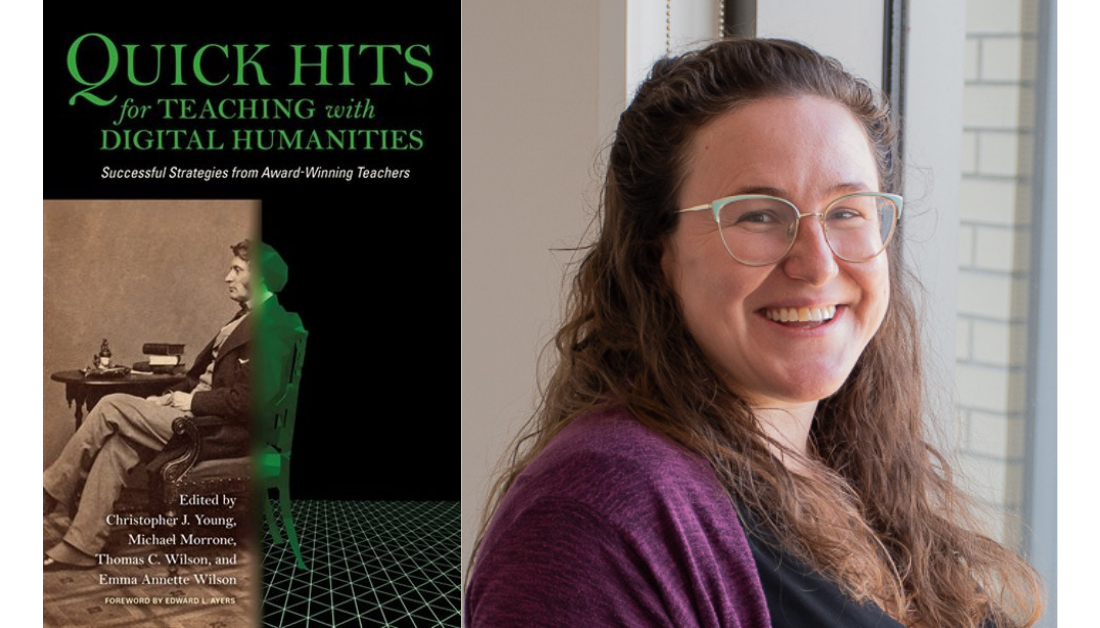 UTSC Librarian Kirsta Stapafeldt and new book cover